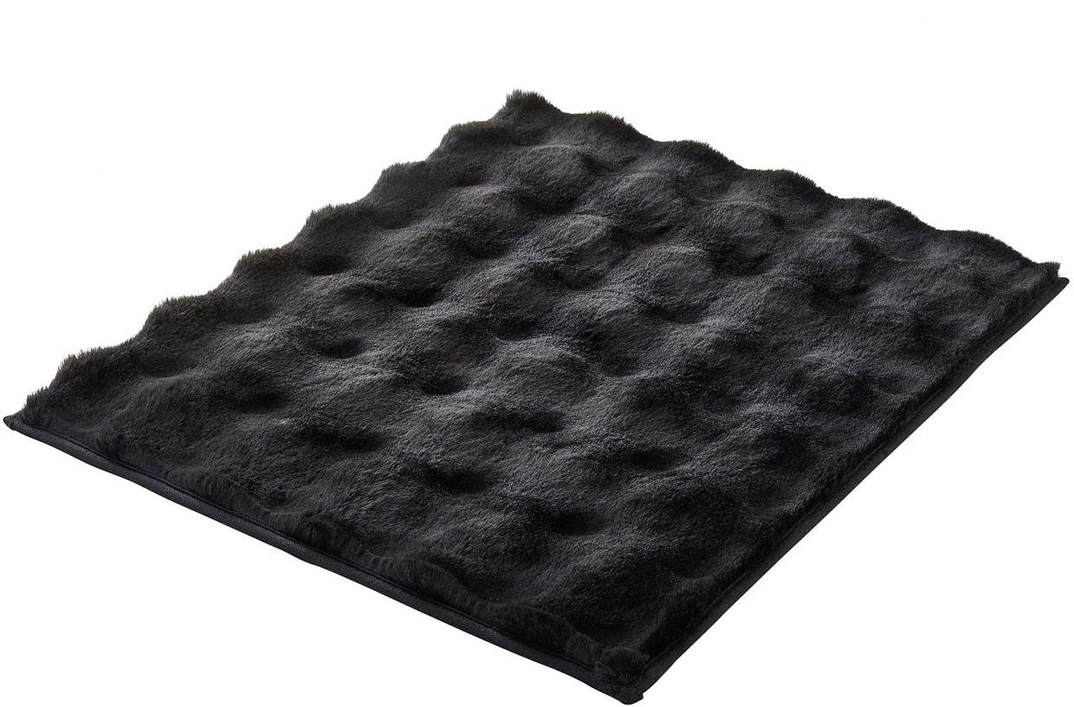 Kleine Wolke Cloud dywanik łazienkowy 65x55 cm prostokątny czarny 9198926433