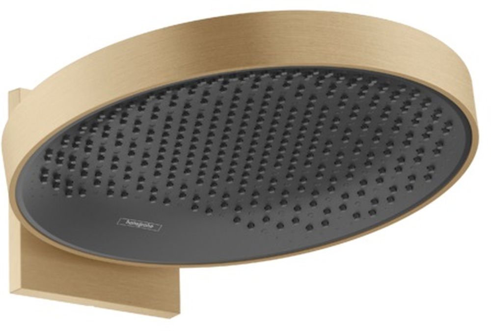 Hansgrohe Rainfinity deszczownica 36 cm okrągła z ramieniem ściennym brąz szczotkowany 26230140