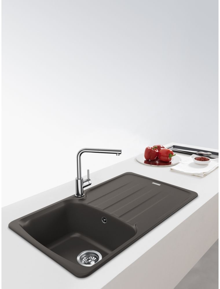 Franke Antea zlewozmywak granitowy 86x50 cm szary 114.0716.312