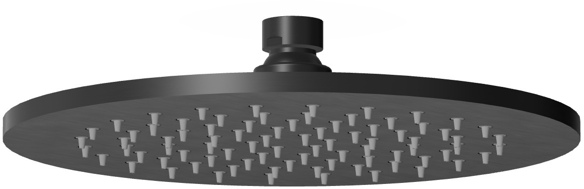 Zucchetti Helm deszczownica 22x22 cm okrągła czarna Z94261.XP81