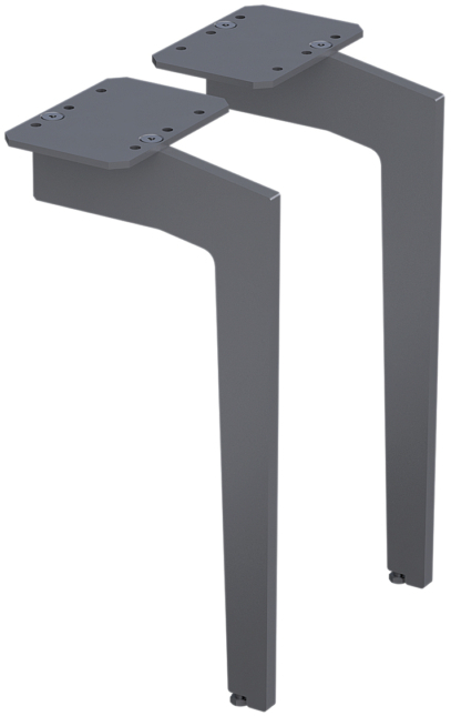 Oristo Uni nogi 2 szt do szafki 33 cm grafit mat OR00-A-NO-33-6