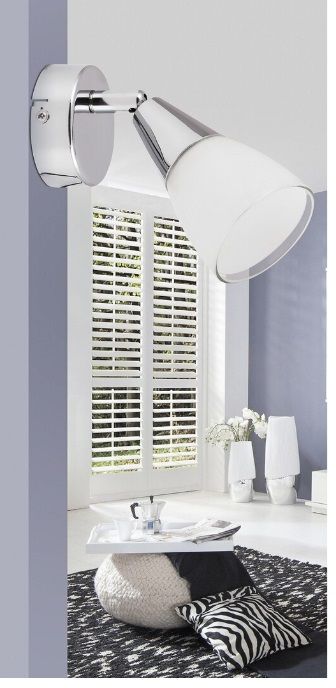 Rabalux Nicolette kinkiet 1x40 W biały-chrom 6767
