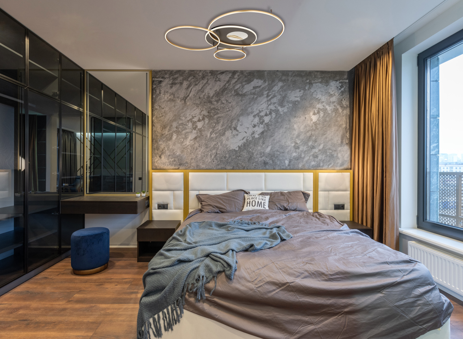 Globo Lighting Invertina lampa podsufitowa 1x70 W biała-złota-antracyt 48466-70