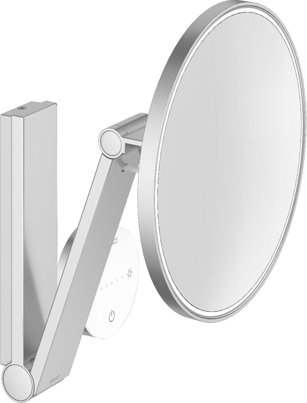 Keuco Cosmetic mirrors lusterko kosmetyczne 21,2x31,8 cm okrągłe z oświetleniem 17612179002