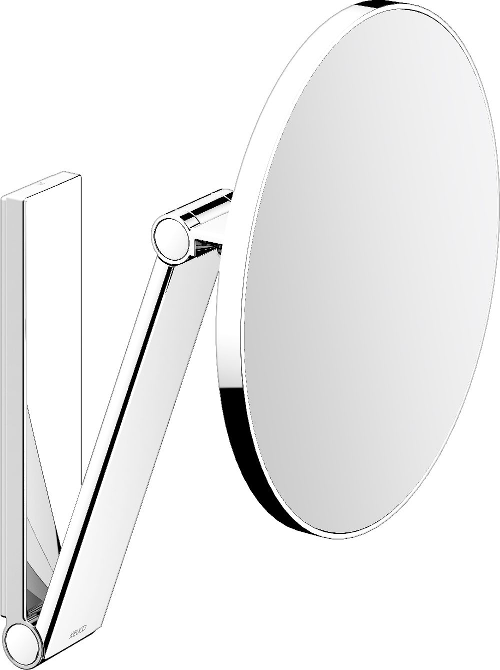 Keuco Cosmetic mirrors lusterko kosmetyczne 21,2x31,4 cm okrągłe chrom czarny szczotkowany 17612130000