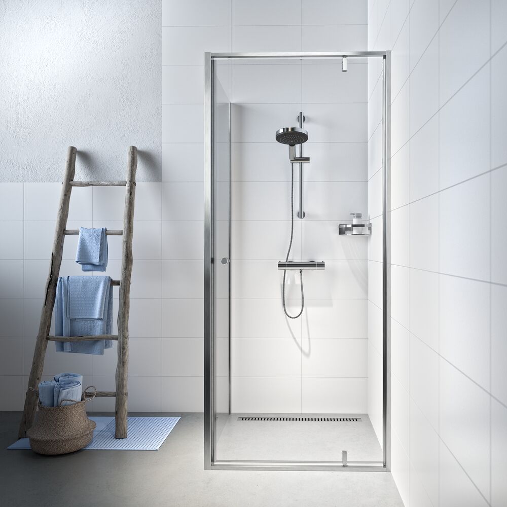 Sealskin Contour kabina prysznicowa 90x90 cm kwadratowa szczotkowany/szkło przezroczyste CD180906325100