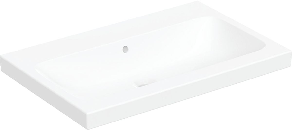 Geberit iCon Light umywalka 75x48 cm nablatowa KeraTect biała 501.848.00.4