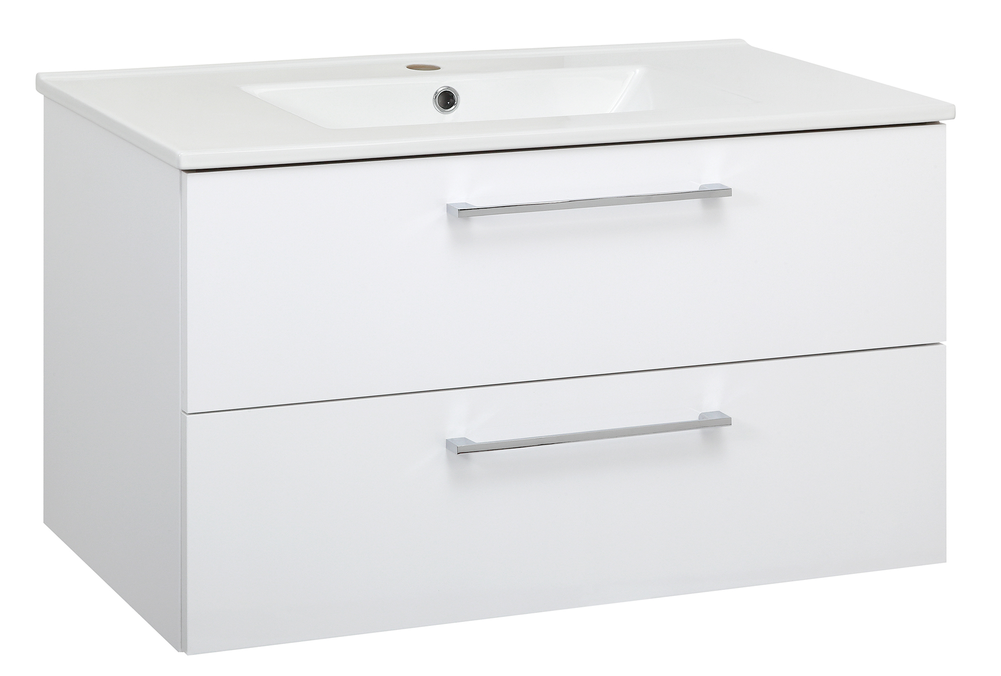 Astor Victoria zestaw umywalka z szafką 83 cm ścienny biały połysk AM-VUM-802-27