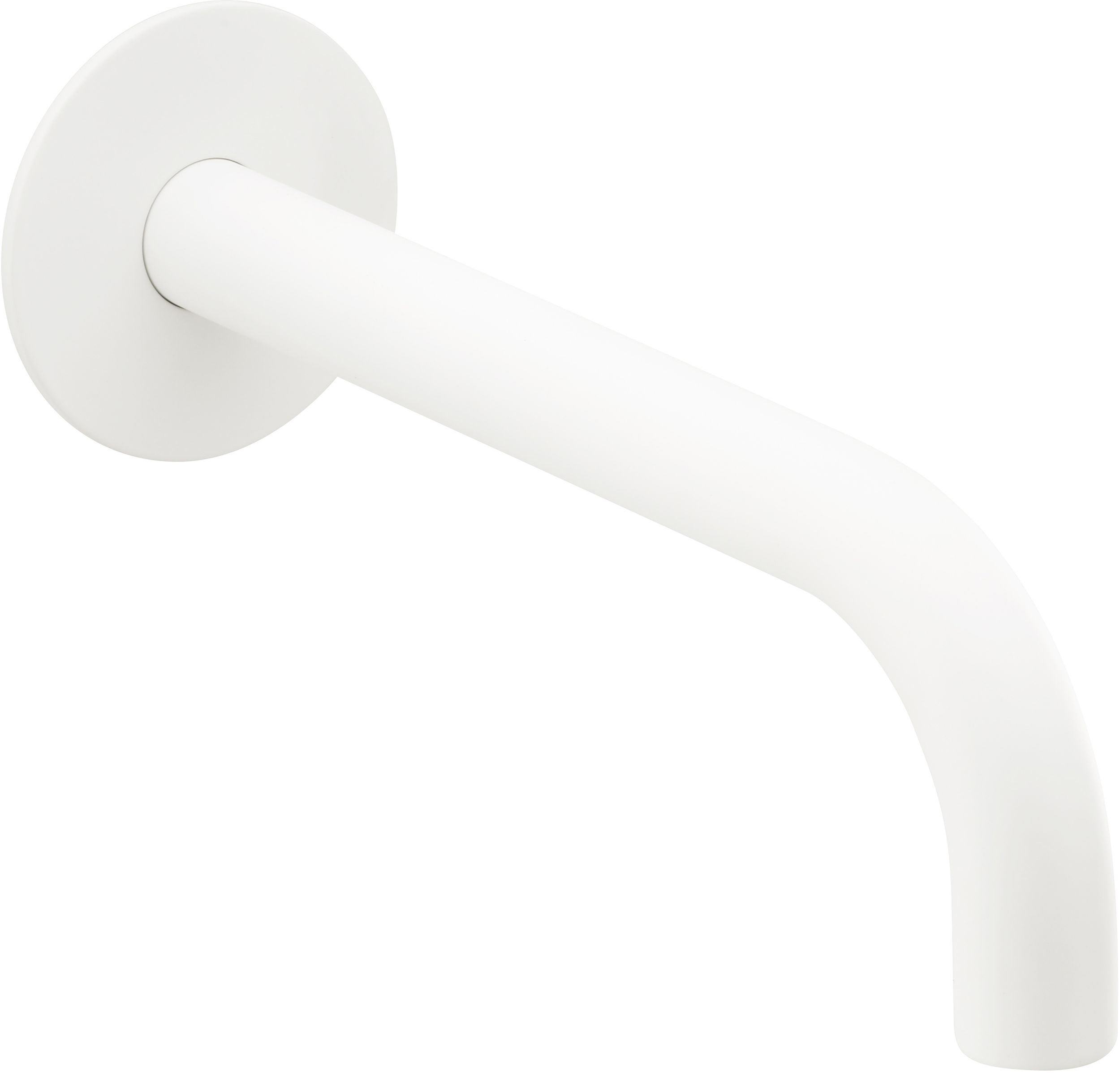 Herzbach Deep White wylewka wannowa ścienna biały mat 23.451400.1.07