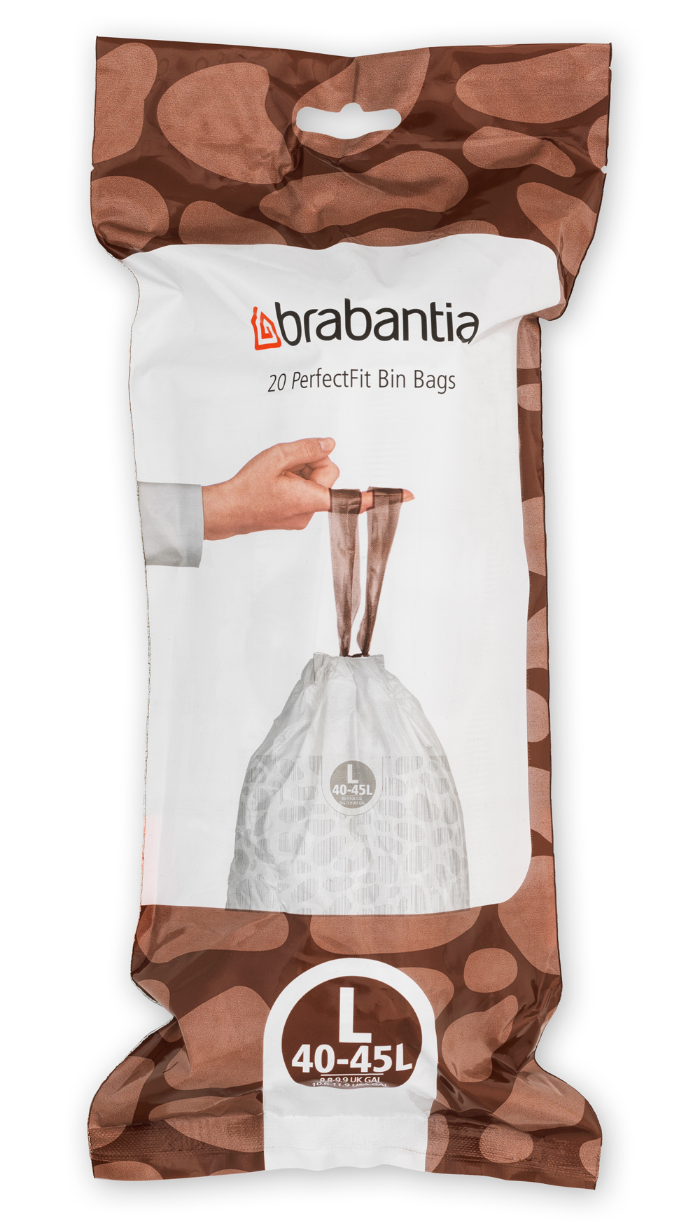 Brabantia PerfectFit worki na śmieci 45 l (20 szt) biały 138607