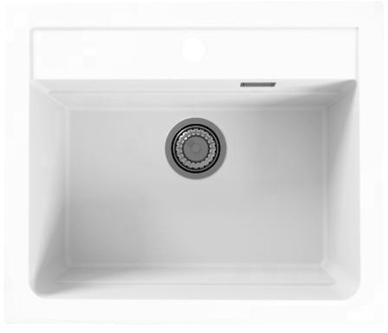 Alveus Atrox zlewozmywak granitowy 59x50 cm biały 1131991