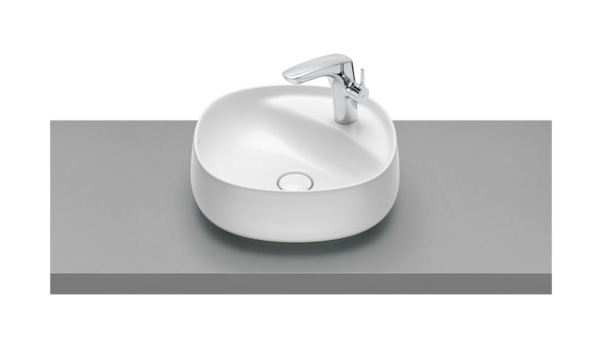 Roca Beyond umywalka 45,5x45,5 cm nablatowa biała A3270B9000