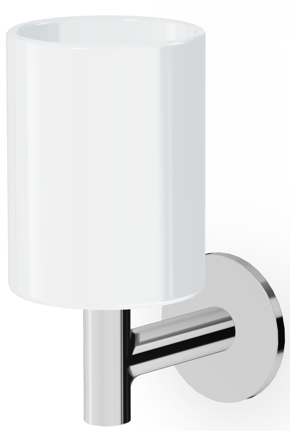 Zucchetti Pan kubek do mycia zębów z uchwytem ściennym biały/chrom ZAC613