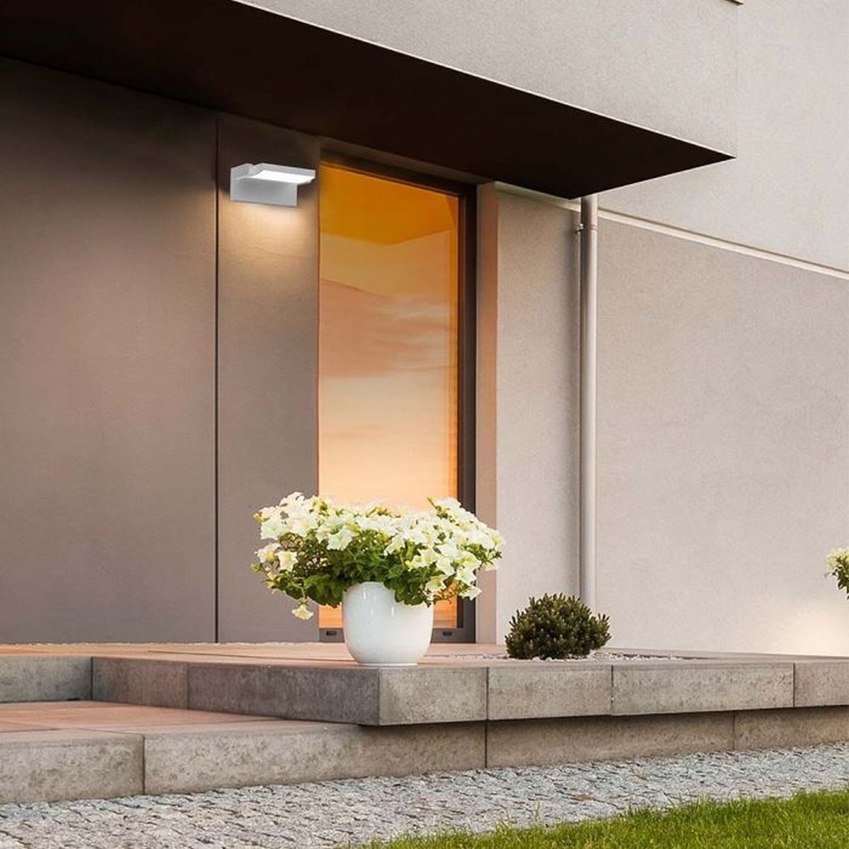 V-TAC kinkiet zewnętrzny 1x17W biały 2935