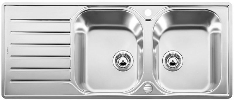 Blanco Lantos 8 S-IF Compact zlewozmywak stalowy 116x50 cm stal szczotkowana 519713