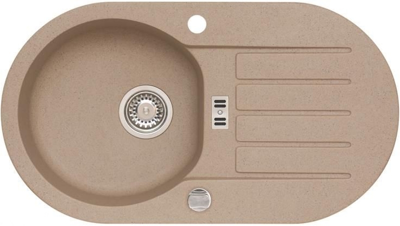 Alveus Niagara zlewozmywak granitowy 77,5x43,5 cm beżowy 1124055