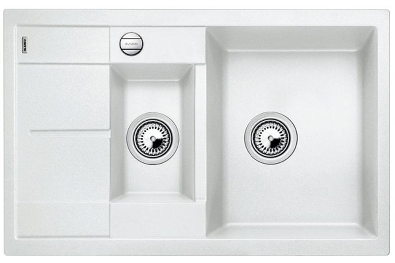 Blanco Metra 6 S Compact zlewozmywak granitowy 78x50 cm biały 513468