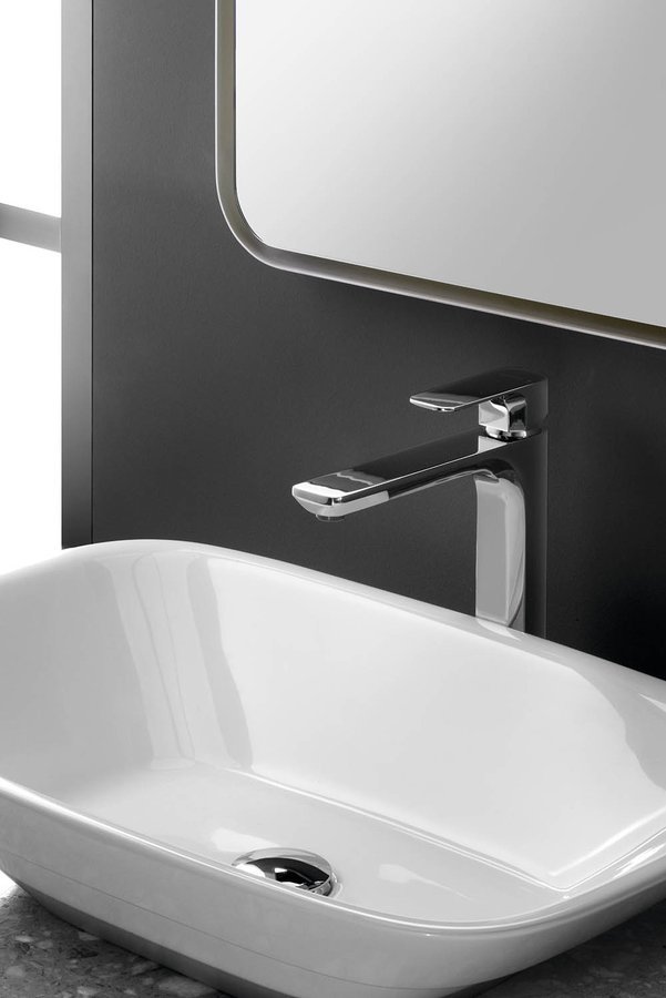 Sapho Spy bateria umywalkowa stojąca wysoka chrom PY07