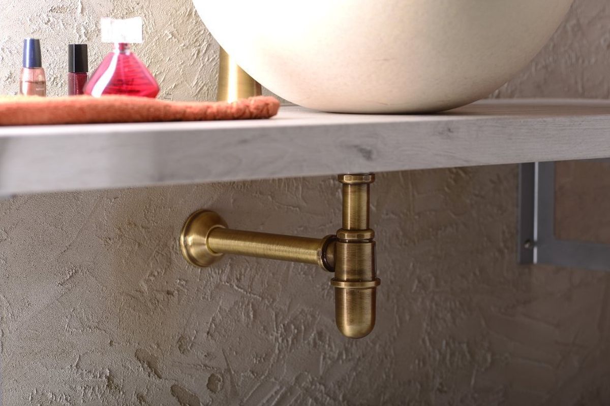 Sapho Antea Retro syfon umywalkowy butelkowy 1 1/4 brązowy 9596 - Wysyłka w 24h