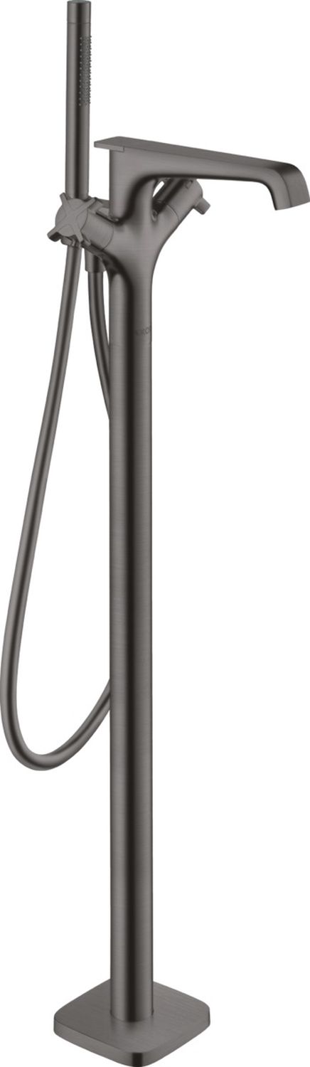 Axor Citterio E bateria wannowo-prysznicowa wolnostojąca termostatyczna czarny chrom szczotkowany 36416340