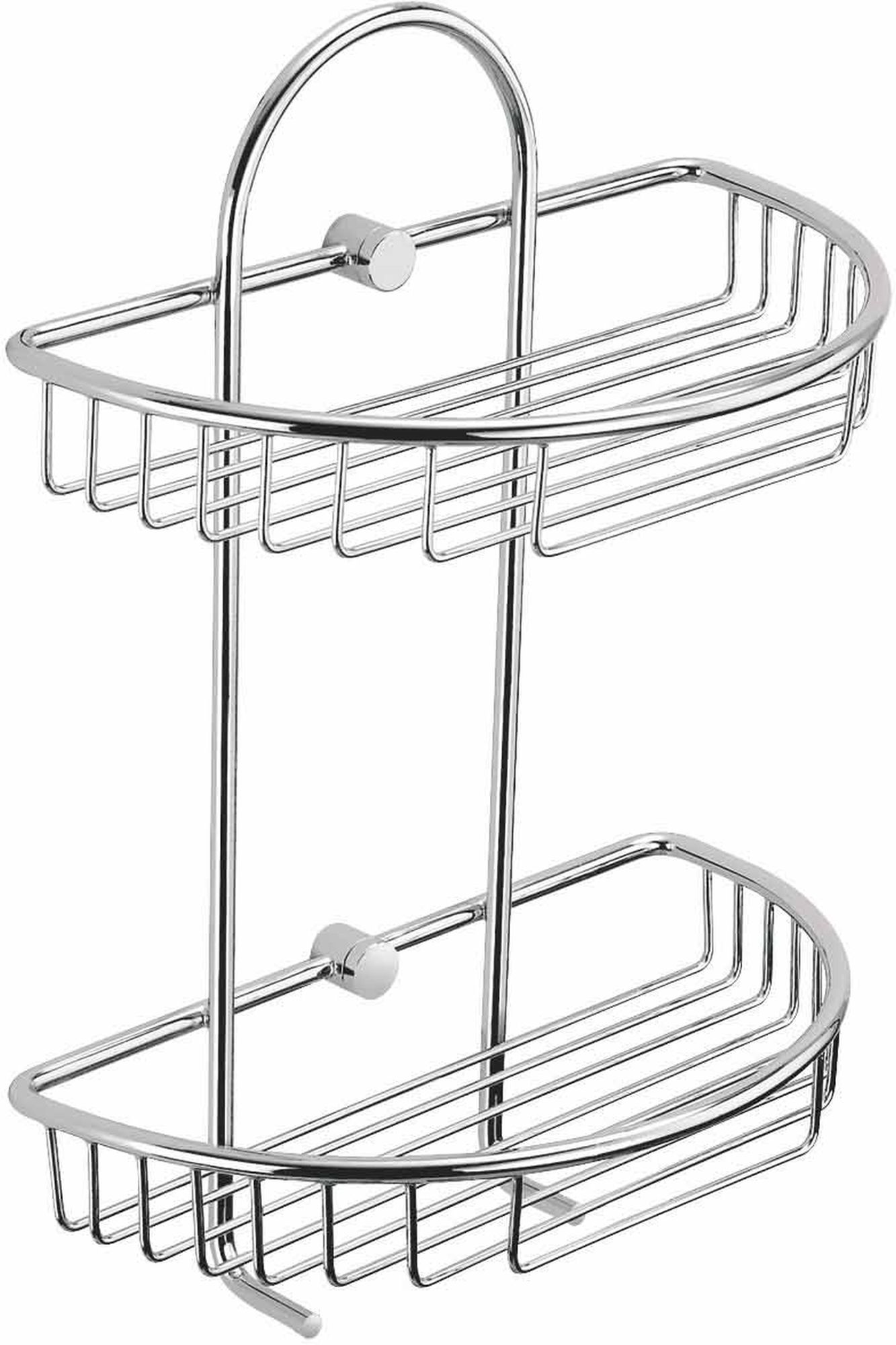 Stella półka ścienna podwójna chrom 16.050