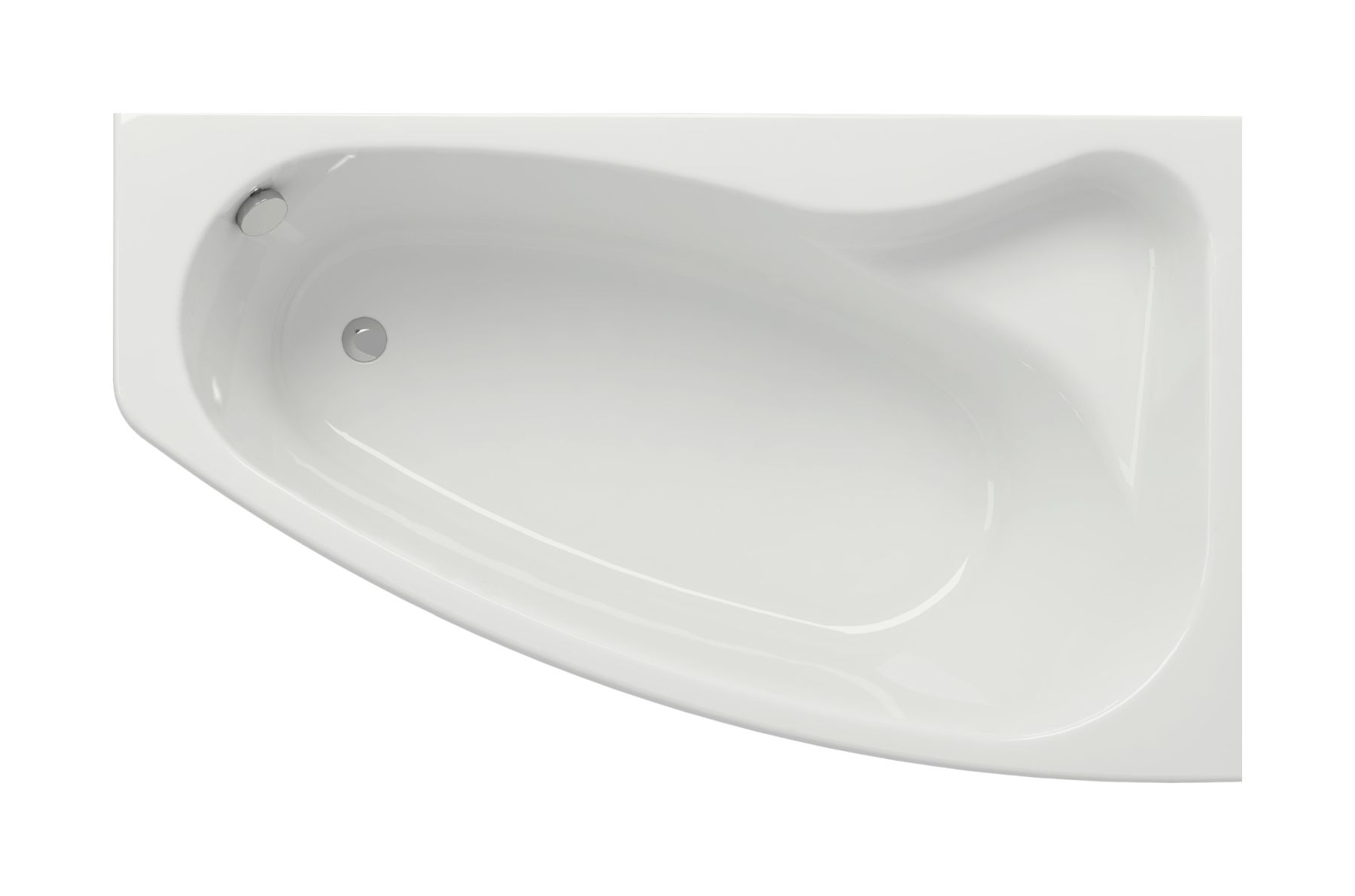 Cersanit Sicilia wanna narożna 170x100 cm prawa biała S301-098