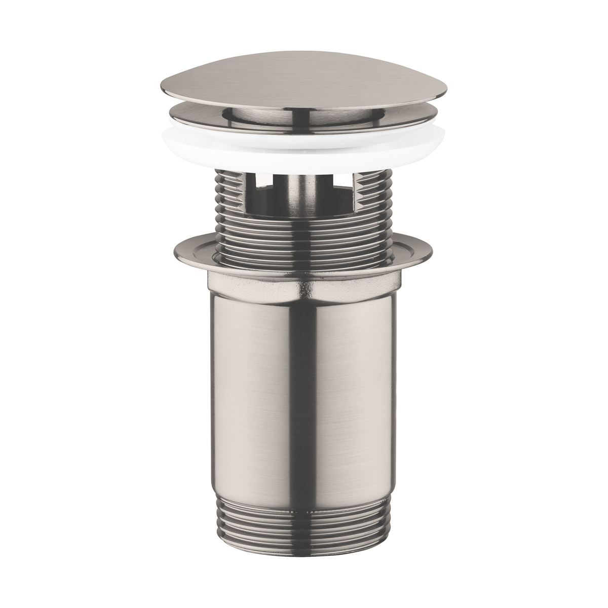 Oltens Halsa korek do umywalki klik klak okrągły z przelewem G1 1/4 nikiel 05101910 - Wysyłka w 24h