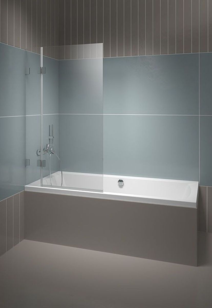 Riho Scandic NXT X109 parawan nawannowy 85 cm 2-częściowy lewy chrom błyszczący/szkło przezroczyste G001143120