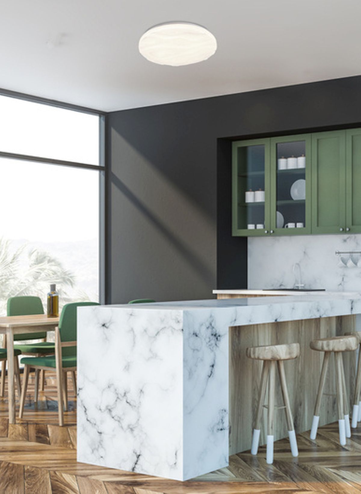 Candellux Nevada plafon 1x24W LED biały 13-11336