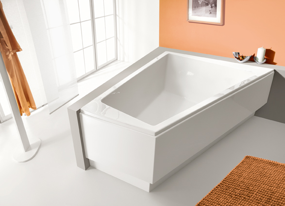 Sanplast Space Line wanna trapezowa 140x180 cm prawa biała WTP-kpl/SPACE+SP 610-100-1370-01-000