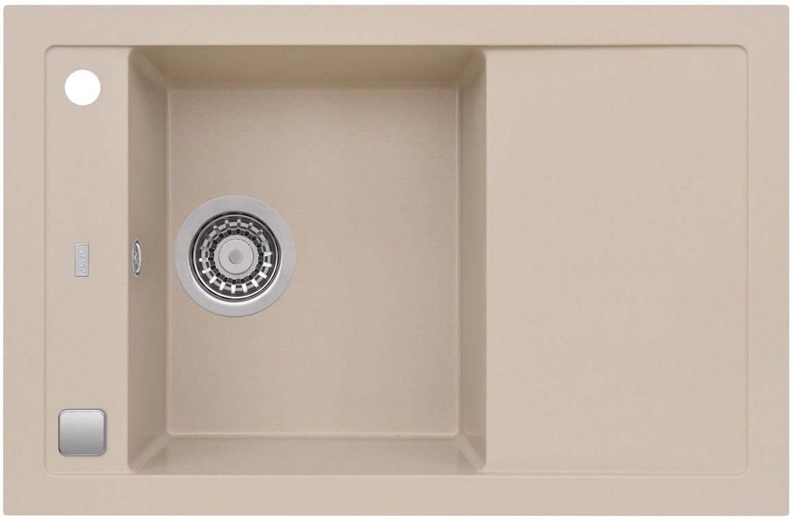 Alveus Formic zlewozmywak granitowy 76x50 cm szary/grafitowy/onyx 4403002