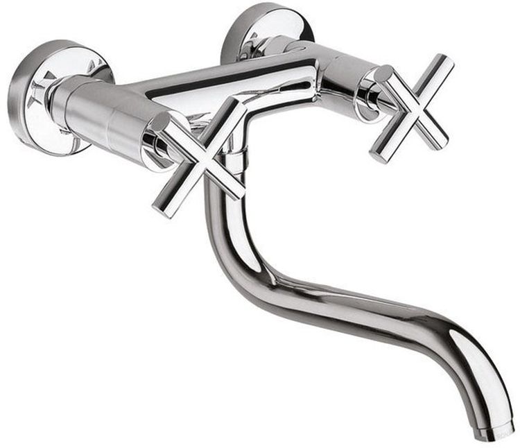 Sapho Axia bateria umywalkowa ścienna chrom 506S