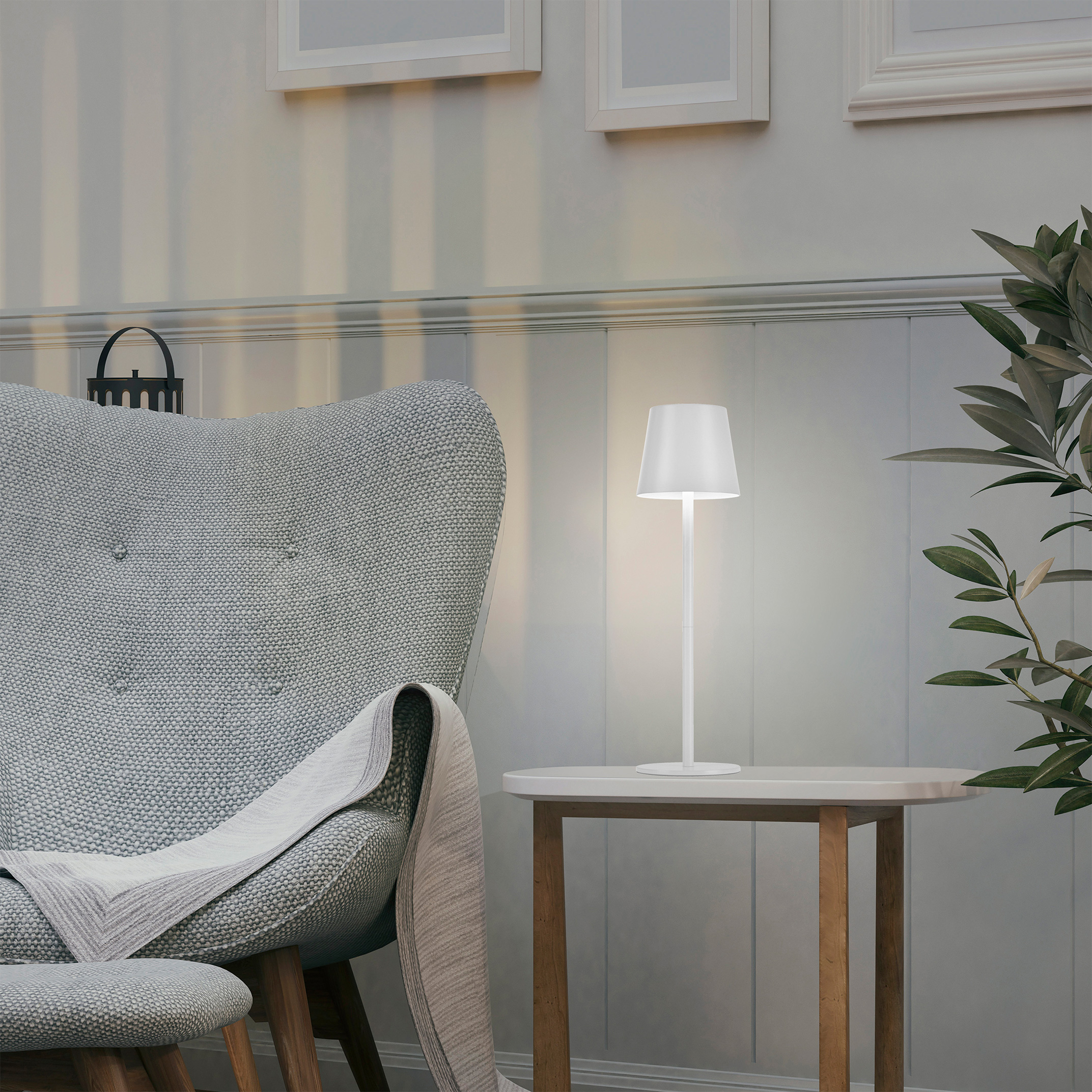 Just Light Euria lampa stołowa 1x3W biały 19250-16