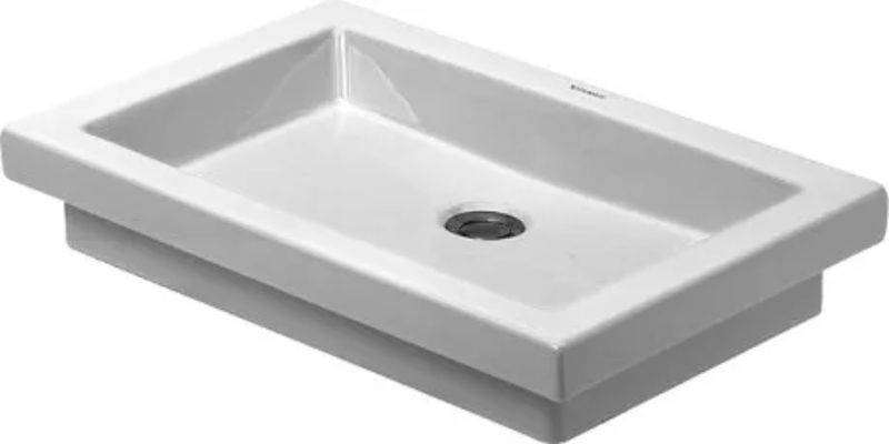 Duravit 2nd floor umywalka 58x41,5 cm nablatowa prostokątna WonderGliss biała 03175800001