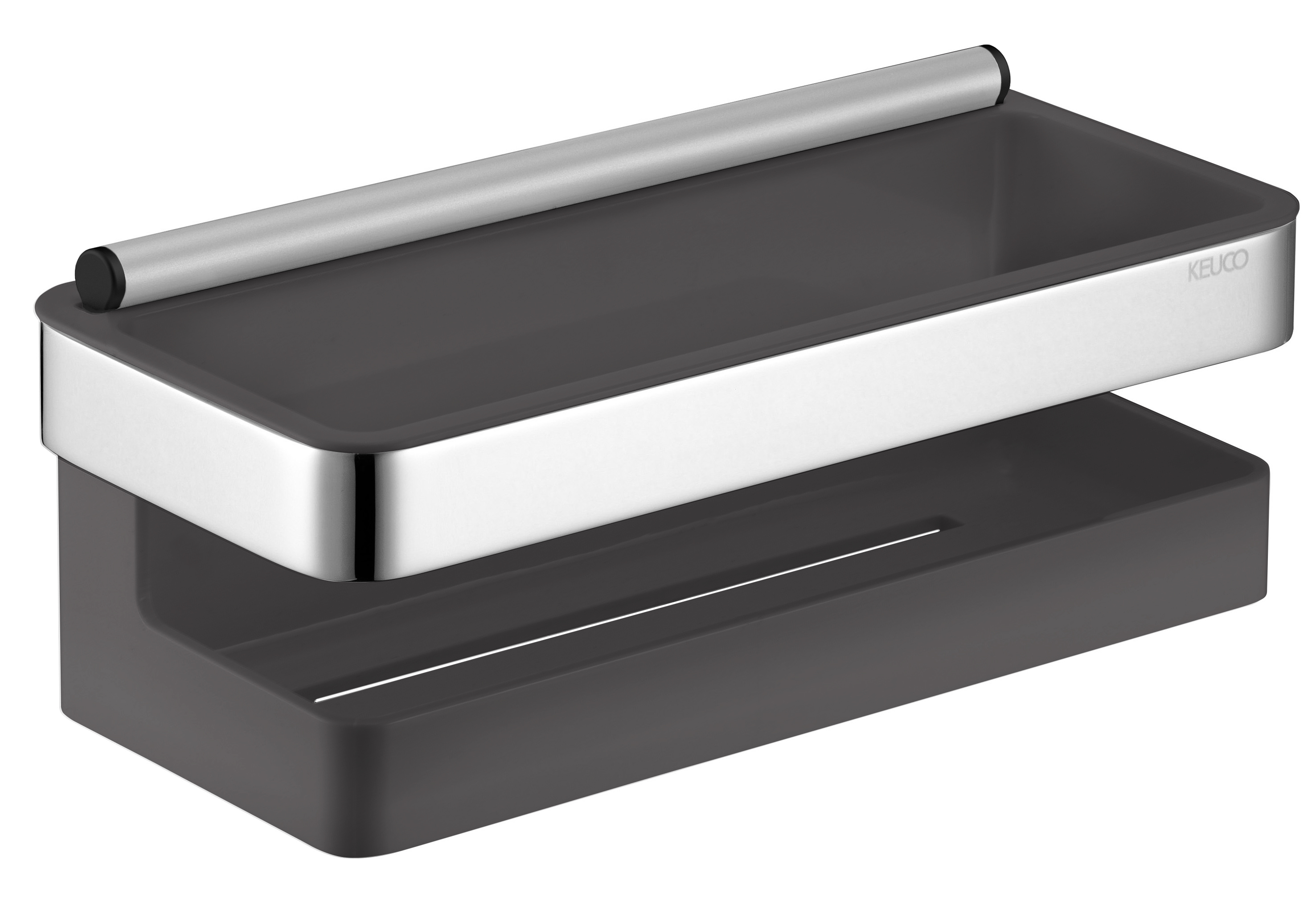 Keuco Moll koszyk łazienkowy ze ściągaczką chrom/antracyt 12759010001