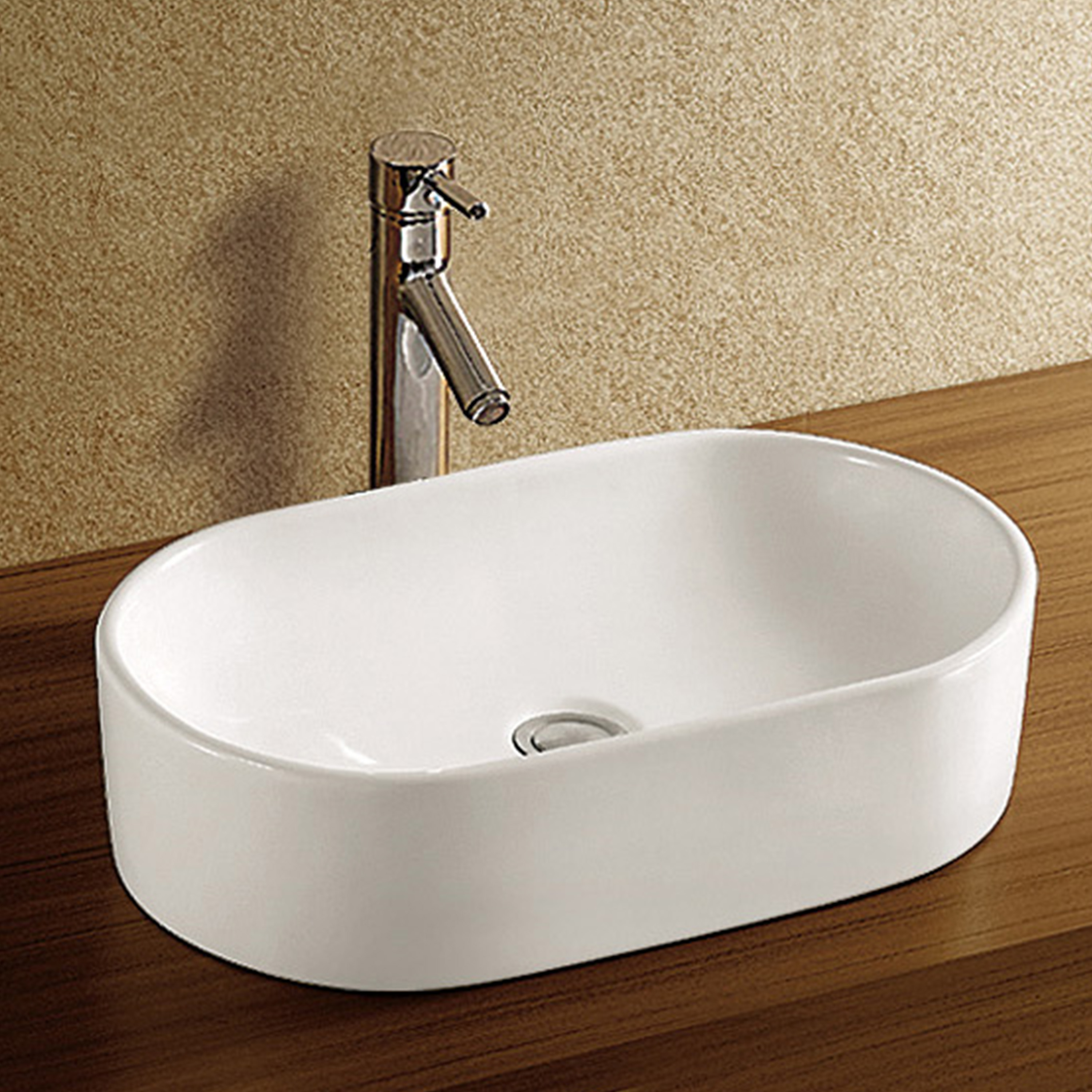 LaVita Alto umywalka 52,5x32,5 cm prostokątna nablatowa biała