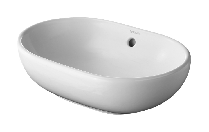 Duravit Foster umywalka 49,5x35 cm nablatowa owalna WonderGliss biała 03355000001