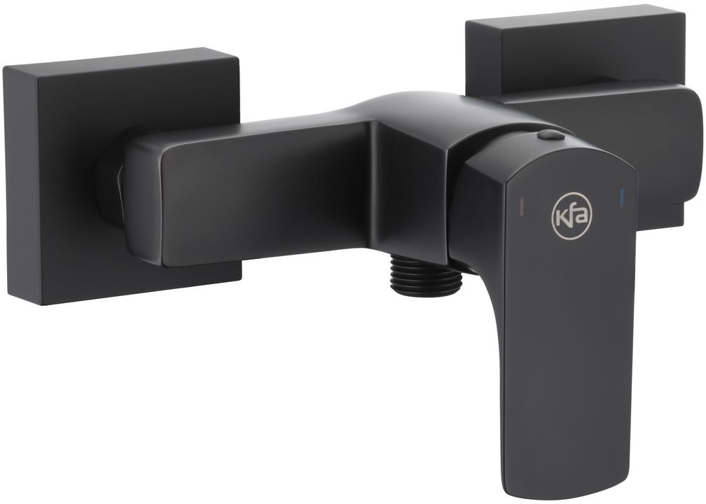 KFA Armatura Mokait Black bateria prysznicowa ścienna czarny mat 5536-010-81