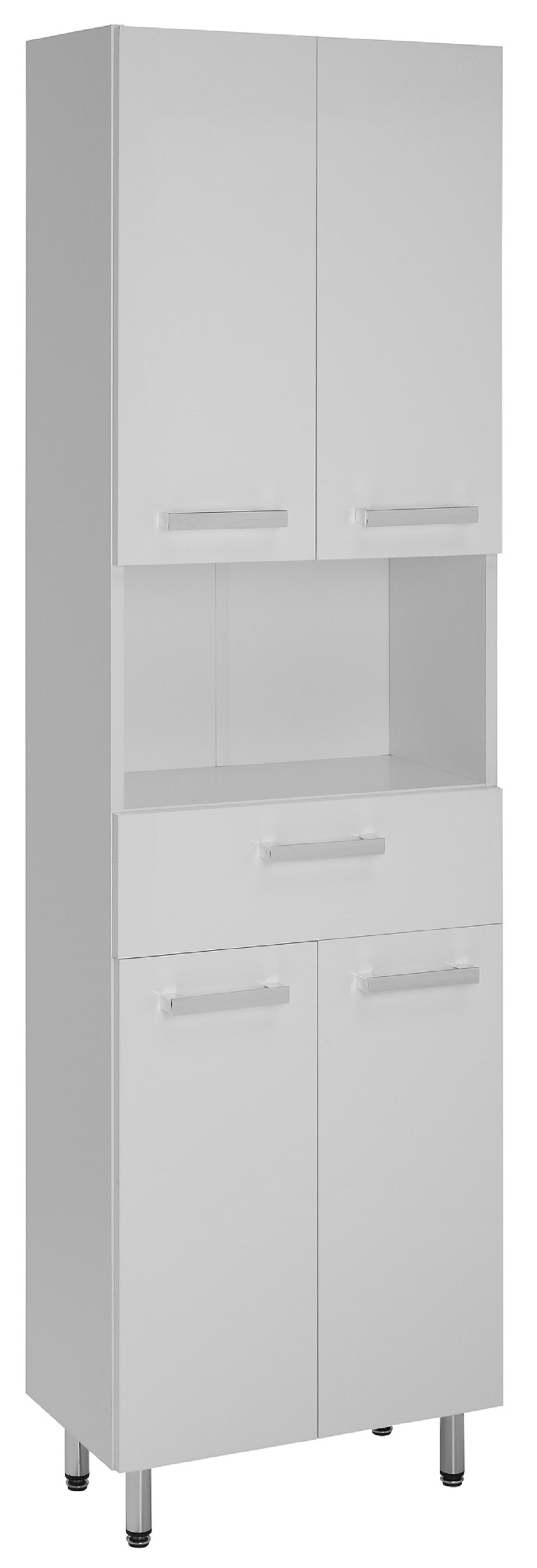 Astor Lupo szafka 49,7x35,2x180 cm boczna stojąca biała AM-LUC-250-07