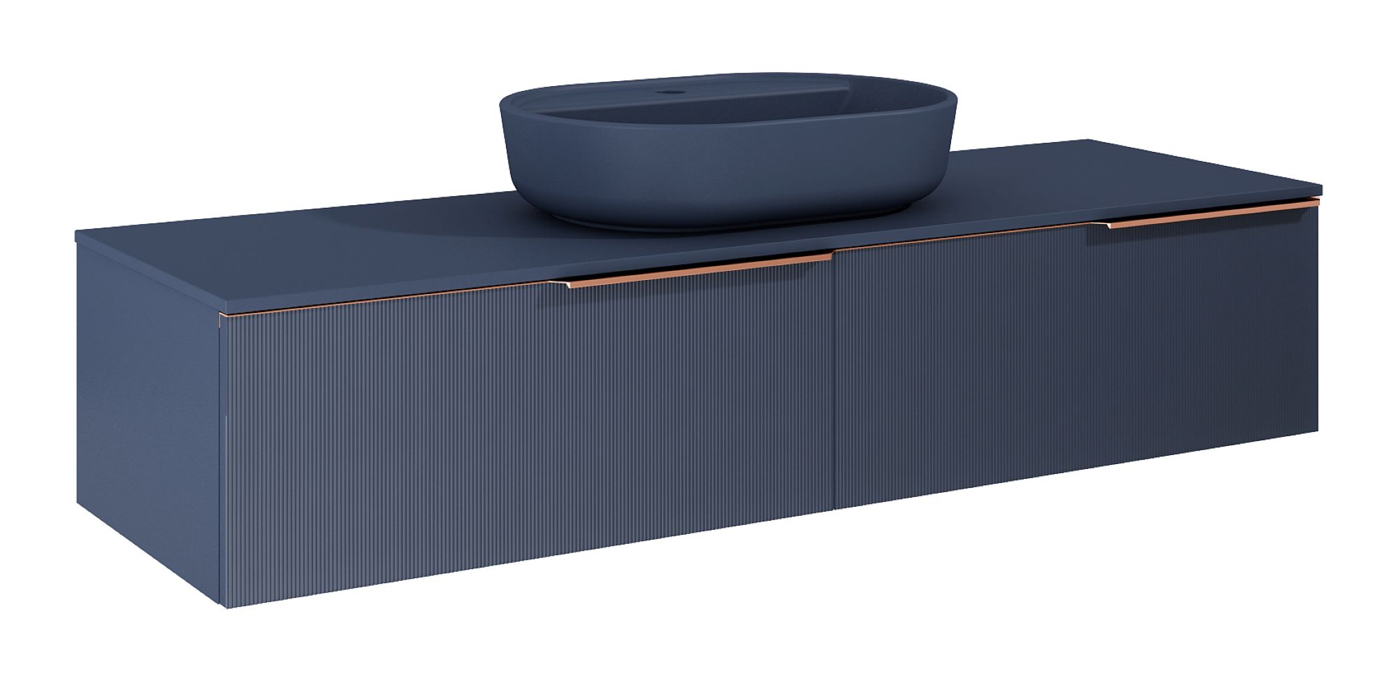 Elita Soho Slim szafka 160x45,3x31,8 cm podumywalkowa wisząca navy blue matt RE081604047030