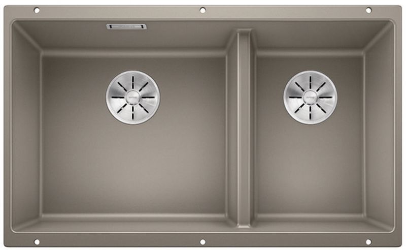 Blanco Subline 430/270-U zlewozmywak granitowy 72,5x40 cm brązowy 523158