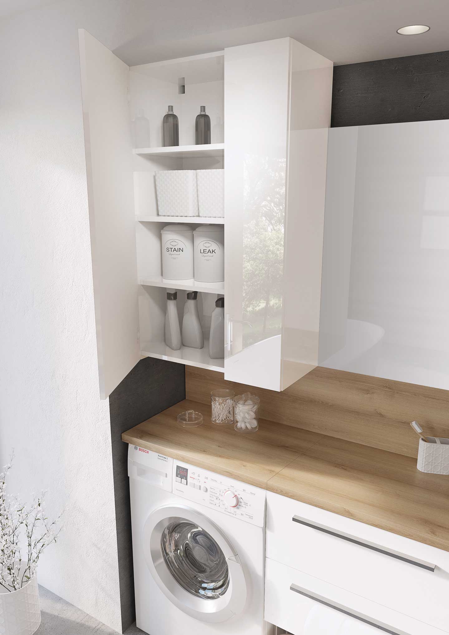 Elita For All szafka 59,6x31,6x100 cm boczna wisząca biała RE140600068060 - Wysyłka w 24h