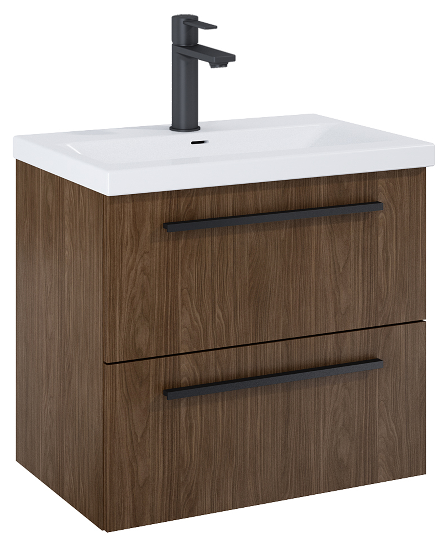 Roca Kwadro szafka 60x38,4x53 cm podumywalkowa wisząca orzech Lincoln A857969540 - Wysyłka w 24h