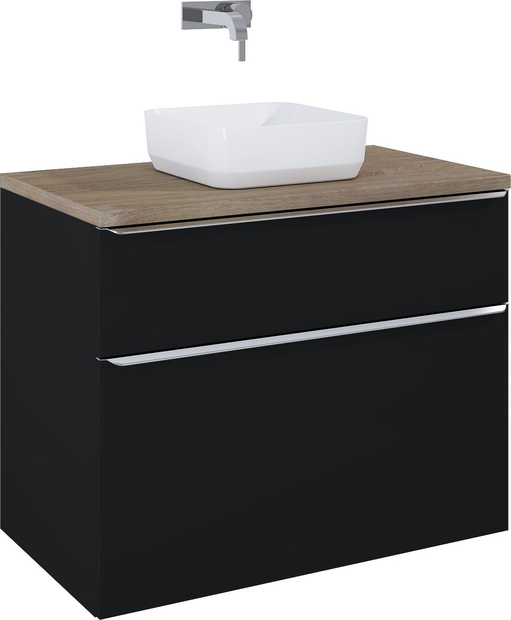 Elita Lofty szafka 90x48,7x69,5 cm podumywalkowa wisząca black matt RE010900027160