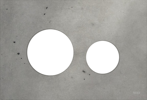 Tece Loop płytka przycisku spłukującego szklana lekki beton 9240614