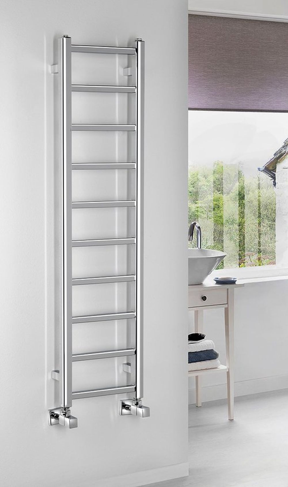 Sapho Metro Light grzejnik łazienkowy 30x114 cm chrom IR444R