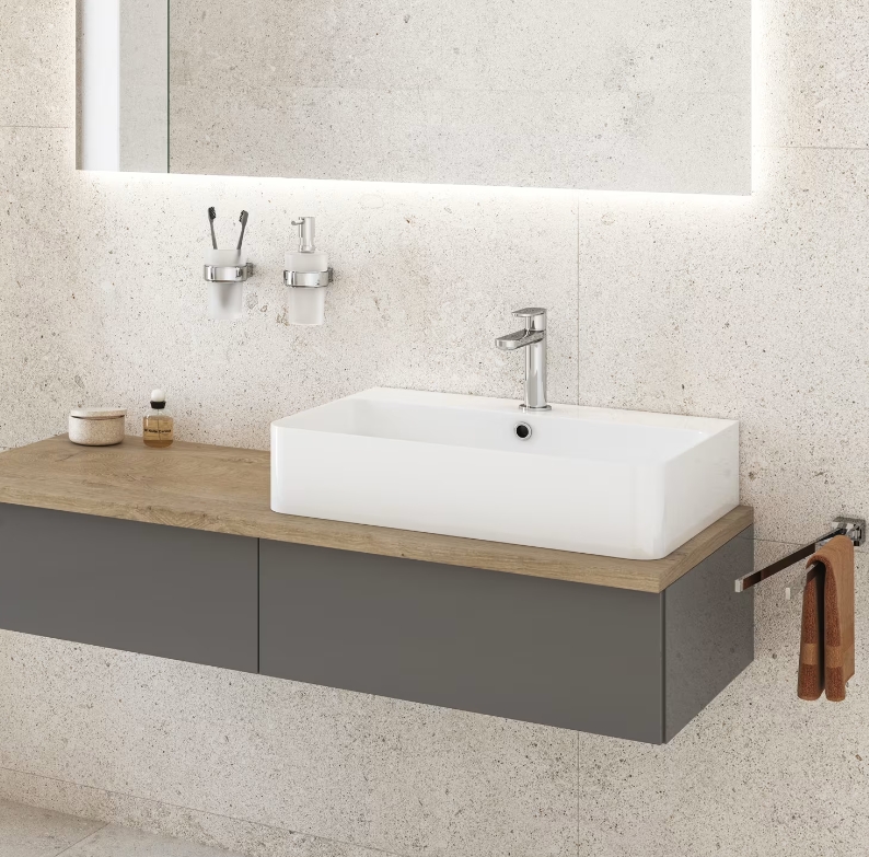 Kronenbach Plana 2.0 bateria umywalkowa stojąca chrom 3082273KBN - Wysyłka w 24h