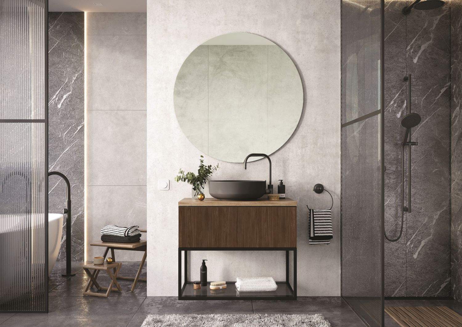 Elita Look szafka 80x44,9x28,1 cm podumywalkowa wisząca orzech lincoln RE010803027060