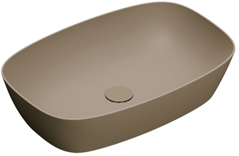 Catalano Green Lux Colori umywalka 60x40 cm nablatowa owalna brązowy mat 160APGRLXMS - Wysyłka w 24h