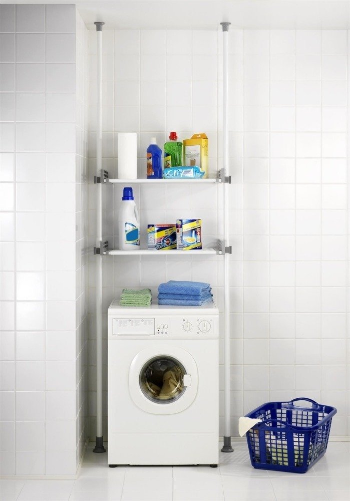 Wenko Herkules regał wielofunkcyjny 2-poziomowy teleskopowy biały 50612100 - Wysyłka w 24h